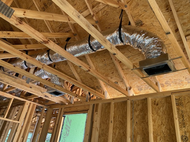Ductwork Supply duct installed